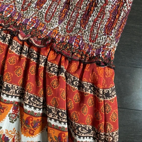 Le Chateau Multicolor Paisley Maxi Dress - Picture 6 of 7